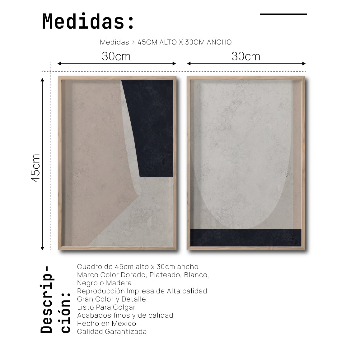 Set Cuadros Decorativos Abstract Colors 008 - Para Sala