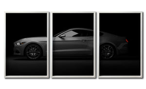 Set de Cuadros Decorativos Vehículos 008 - Carro Ford Mustang