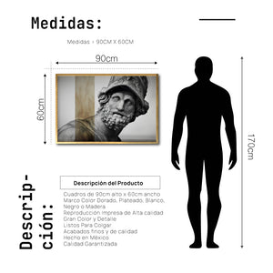 Cuadro Decorativo Esculturas 008 Menelao para Comedor