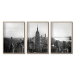 Cargar imagen en el visor de la galería, Set Cuadros Decorativos NY 008 -    Triptico New York Manhattan Empire State

