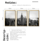 Cargar imagen en el visor de la galería, Set Cuadros Decorativos NY 008 -    Triptico New York Manhattan Empire State
