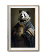 Cargar imagen en el visor de la galería, Cuadro Decorativo Animales Época 008 - Caballero Panda Aristocrata
