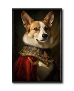 Cuadro Decorativo Perros Epoca 008 - Corgi Aristocrata