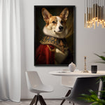 Cargar imagen en el visor de la galería, Cuadro Decorativo Perros Epoca 008 - Corgi Aristocrata
