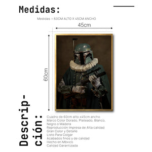 Cuadro Decorativo Personajes Época 008 Star Wars Boba Fett