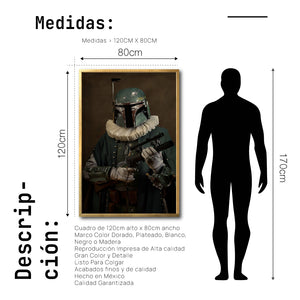 Cuadro Decorativo Personajes Época 008 Star Wars Boba Fett