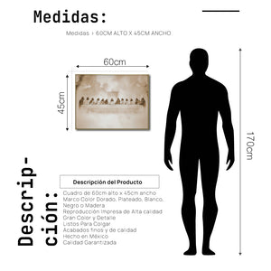 Cuadro Decorativo - Religión 008 - La Última Cena, Arte Cristiano Abstracto, Jesús y sus discípulos.