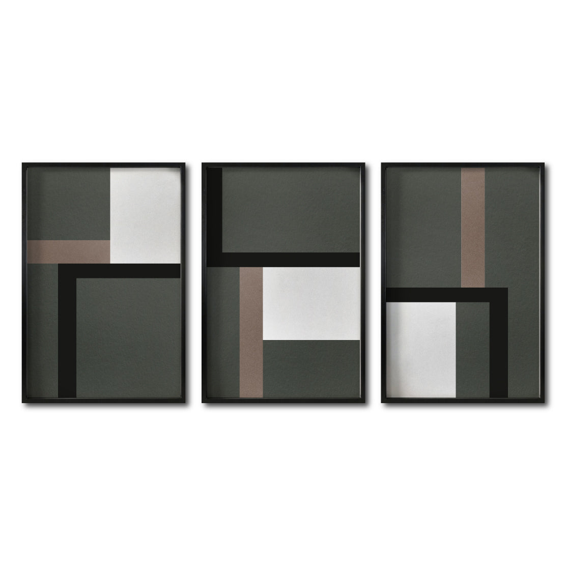 Set Cuadros Decorativos Abstract Colors 009 - Para Sala