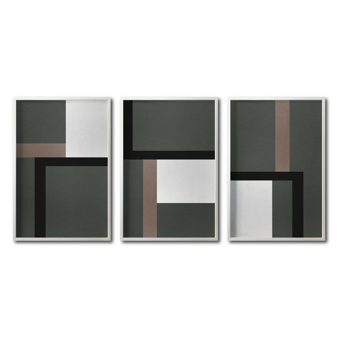 Set Cuadros Decorativos Abstract Colors 009 - Para Sala