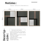 Cargar imagen en el visor de la galería, Set Cuadros Decorativos Abstract Colors 009 - Para Sala
