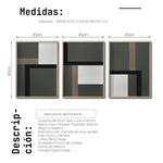Cargar imagen en el visor de la galería, Set 3 Cuadros Decorativos Abstract Colors 009 - Para Credenza
