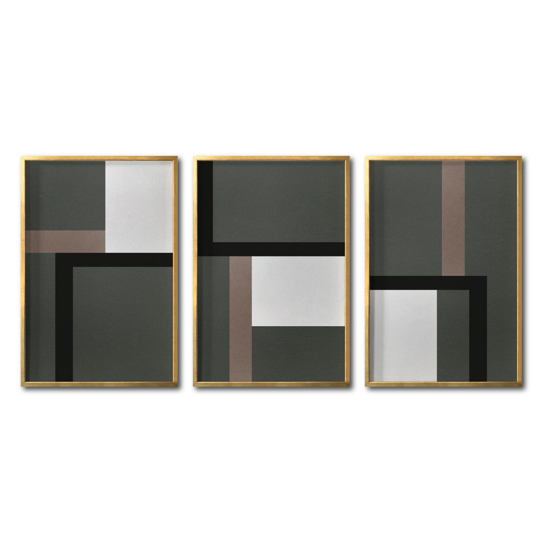 Set Cuadros Decorativos Abstract Colors 009 - Para Sala