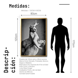 Cuadro Decorativo Esculturas 009 El Rapto de Proserpina para sala