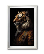 Cargar imagen en el visor de la galería, Cuadro Decorativo Animales Época 009 - Caballero Tigre Vintage
