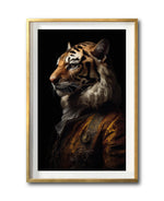 Cargar imagen en el visor de la galería, Cuadro Decorativo Animales Época 009 - Caballero Tigre Vintage
