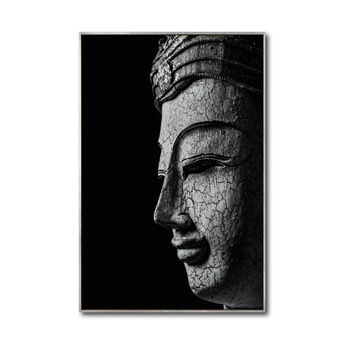 Cuadro Decorativo - Zen 009 - Buda en Meditación - Fondo Negro