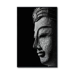 Cargar imagen en el visor de la galería, Cuadro Decorativo - Zen 009 - Buda en Meditación - Fondo Negro
