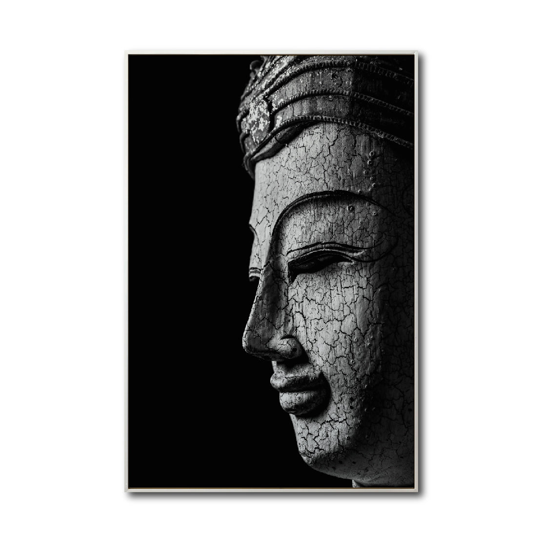 Cuadro Decorativo - Zen 009 - Buda en Meditación - Fondo Negro