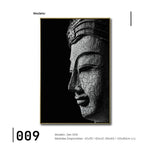 Cargar imagen en el visor de la galería, Cuadro Decorativo - Zen 009 - Buda en Meditación - Fondo Negro

