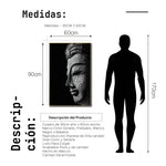 Cargar imagen en el visor de la galería, Cuadro Decorativo - Zen 009 - Buda en Meditación - Fondo Negro
