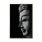 Cargar imagen en el visor de la galería, Cuadro Decorativo - Zen 009 - Buda en Meditación - Fondo Negro
