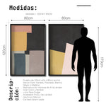 Cargar imagen en el visor de la galería, Set Cuadros Decorativos Abstract Colors 010 - Para Recámara
