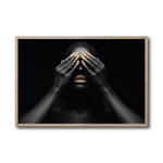 Cargar imagen en el visor de la galería, Cuadro Decorativo Black Woman 010 - - Mujer Negra Africana con Dorado
