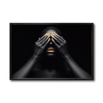Cargar imagen en el visor de la galería, Cuadro Decorativo Black Woman 010 - - Mujer Negra Africana con Dorado
