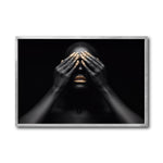 Cargar imagen en el visor de la galería, Cuadro Decorativo Black Woman 010 - - Mujer Negra Africana con Dorado
