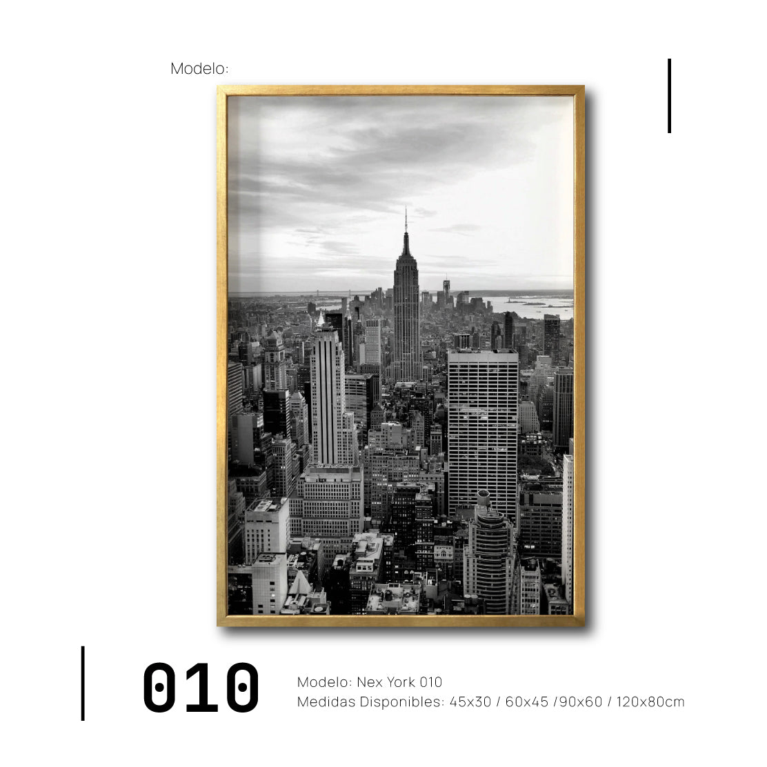 Cuadro Decorativo NY 010 -   Nueva York Manhattan Empire State