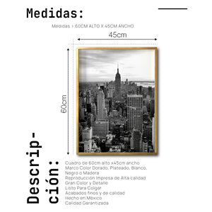 Cuadro Decorativo NY 010 -   Nueva York Manhattan Empire State