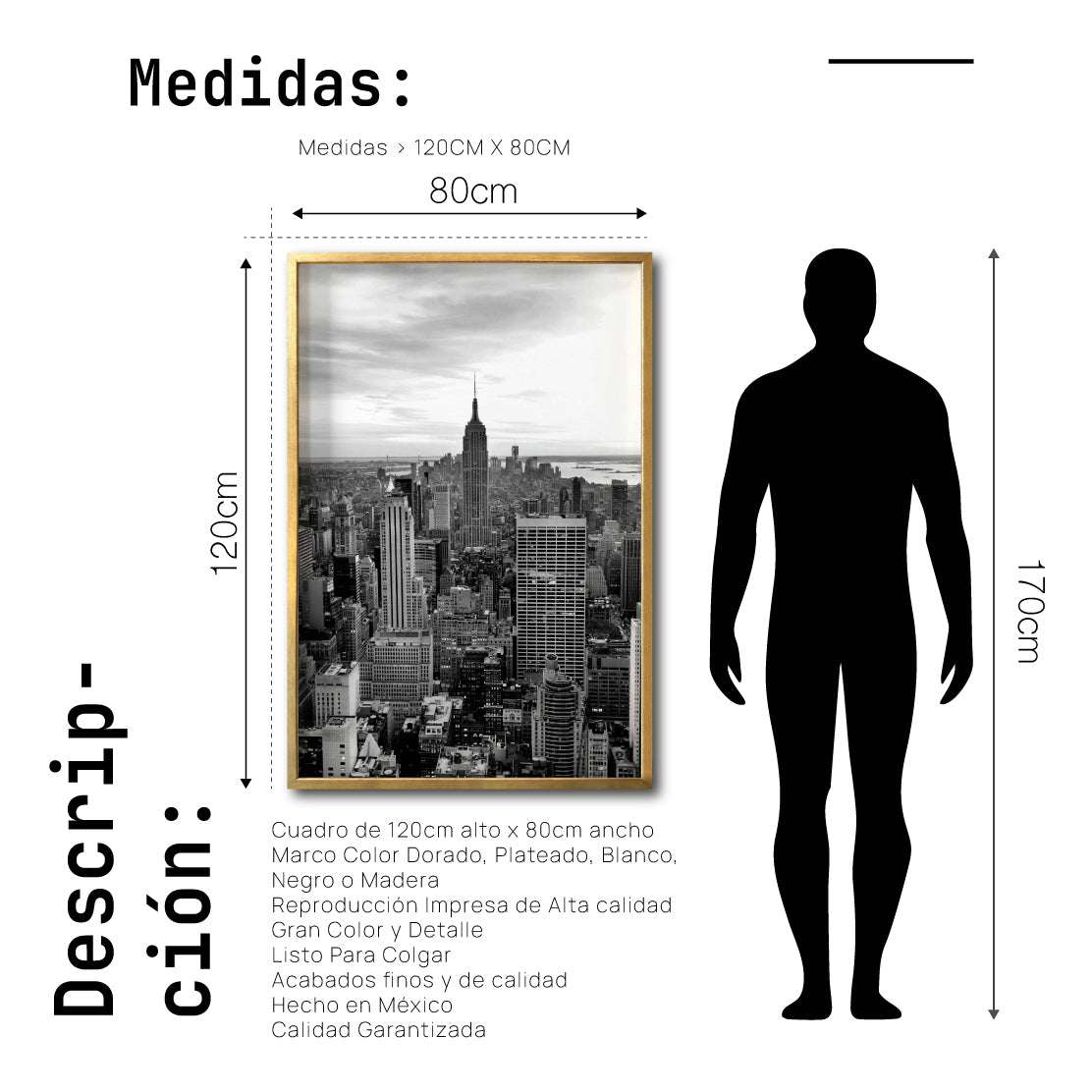 Cuadro Decorativo NY 010 -   Nueva York Manhattan Empire State