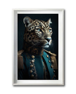 Cargar imagen en el visor de la galería, Cuadro Decorativo Animales Época 010 - Caballero Leopardo Vintage
