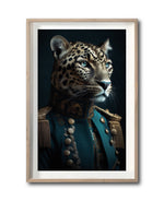 Cargar imagen en el visor de la galería, Cuadro Decorativo Animales Época 010 - Caballero Leopardo Vintage
