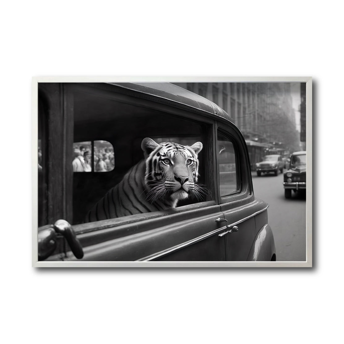 Cuadro Decorativo Animals Car Window 010