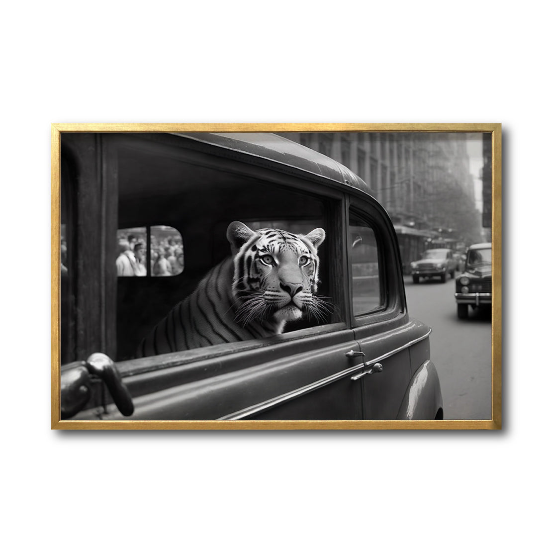 Cuadro Decorativo Animals Car Window 010