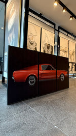 Cargar imagen en el visor de la galería, Set de Cuadros Decorativos Vehículos 011 -Auto Clásico Ford Mustang
