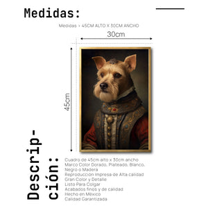 Cuadro Decorativo Perros Epoca 010 - Terrier Aristócrata