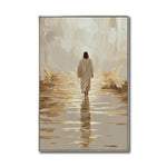 Cargar imagen en el visor de la galería, Cuadro Decorativo - Religión 010 - Arte Cristiano Abstracto, Jesús caminando sobre Agua.
