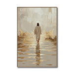 Cargar imagen en el visor de la galería, Cuadro Decorativo - Religión 010 - Arte Cristiano Abstracto, Jesús caminando sobre Agua.

