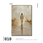 Cargar imagen en el visor de la galería, Cuadro Decorativo - Religión 010 - Arte Cristiano Abstracto, Jesús caminando sobre Agua.
