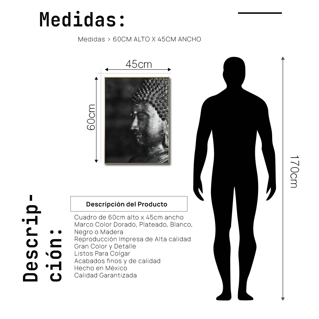 Cuadro Decorativo - Zen 010 - Buda en Meditación