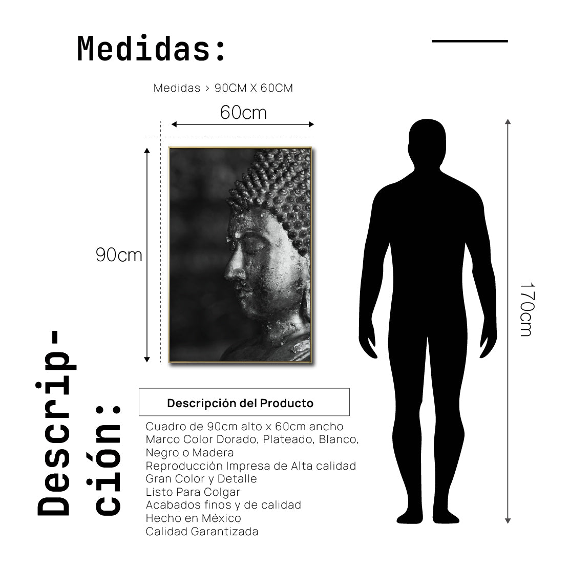 Cuadro Decorativo - Zen 010 - Buda en Meditación