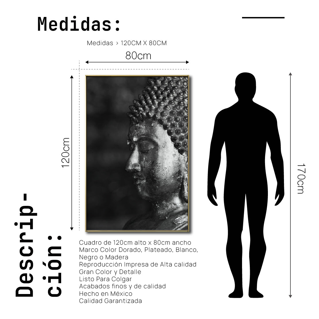 Cuadro Decorativo - Zen 010 - Buda en Meditación