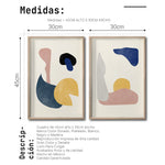 Cargar imagen en el visor de la galería, Set Cuadros Decorativos Abstract Colors 011 - Para Comedor
