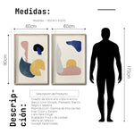 Cargar imagen en el visor de la galería, Set Cuadros Decorativos Abstract Colors 011 - Para Comedor
