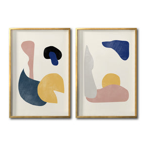 Set 2 Cuadros Decorativos Abstract Colors 011 - Para Estudio