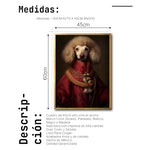 Cargar imagen en el visor de la galería, Cuadro Decorativo Perros Epoca 011 - Poodle Aristócrata
