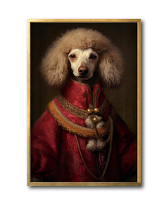 Cuadro Decorativo Perros Epoca 011 - Poodle Aristócrata