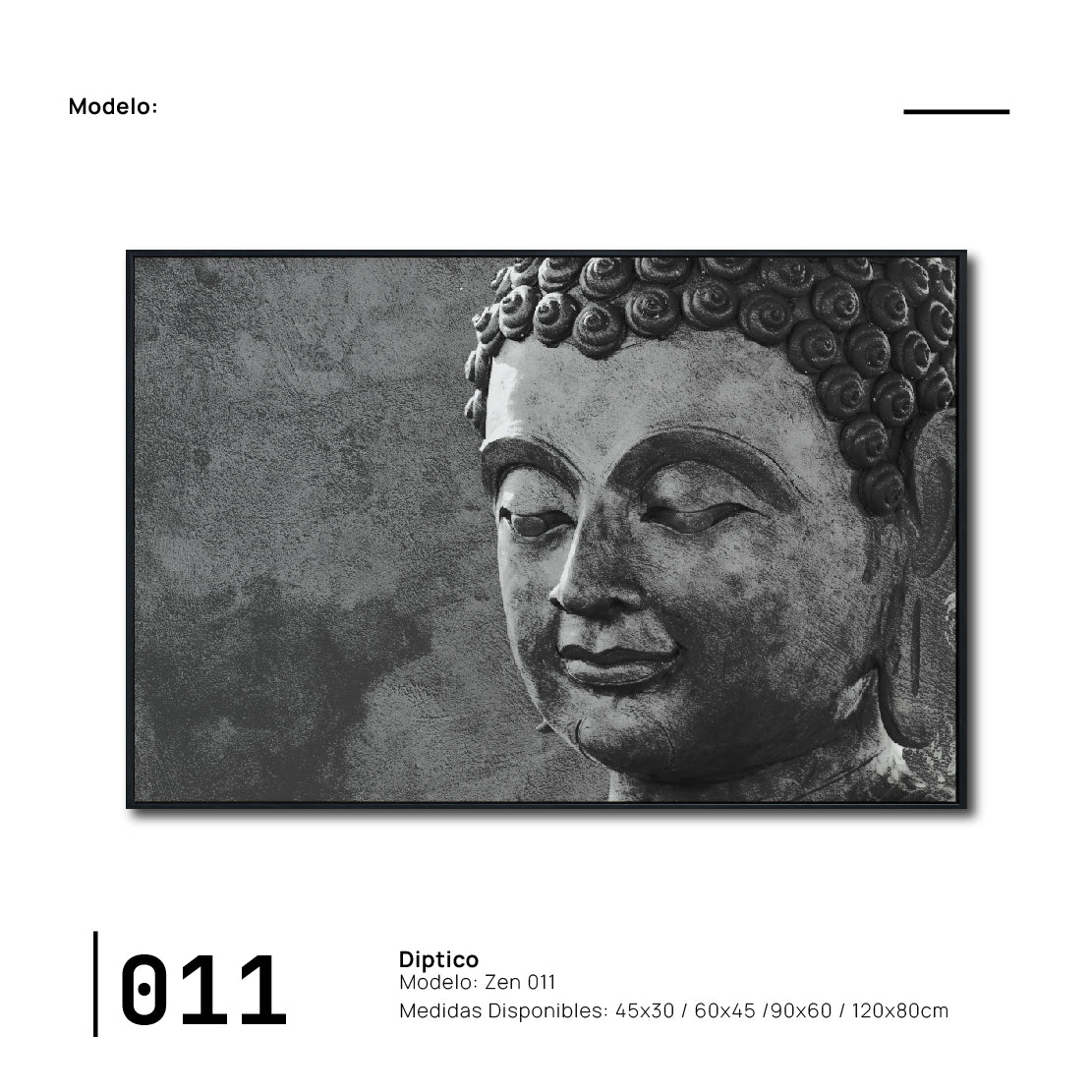 Cuadro Decorativo - Zen 011 - Buda en Meditación